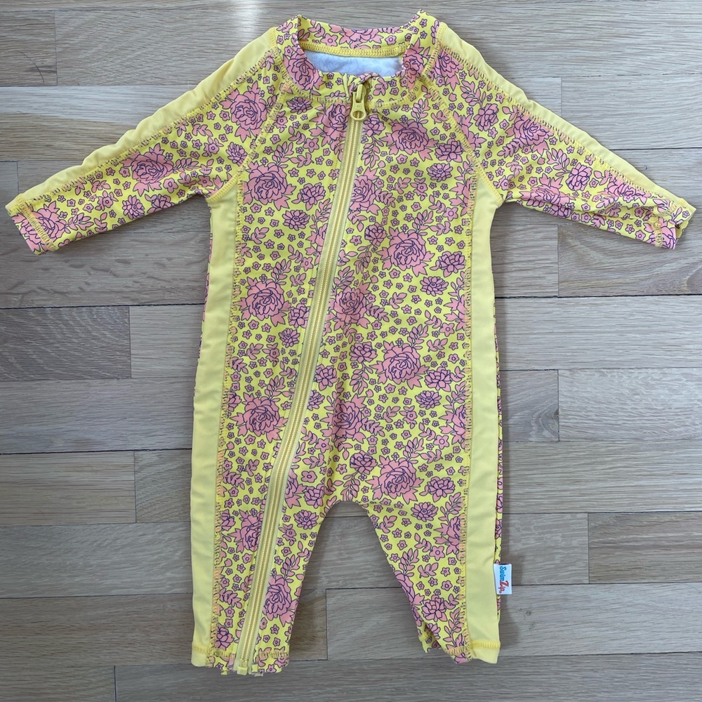 Floral Kids Swim One Piece UPF 50+